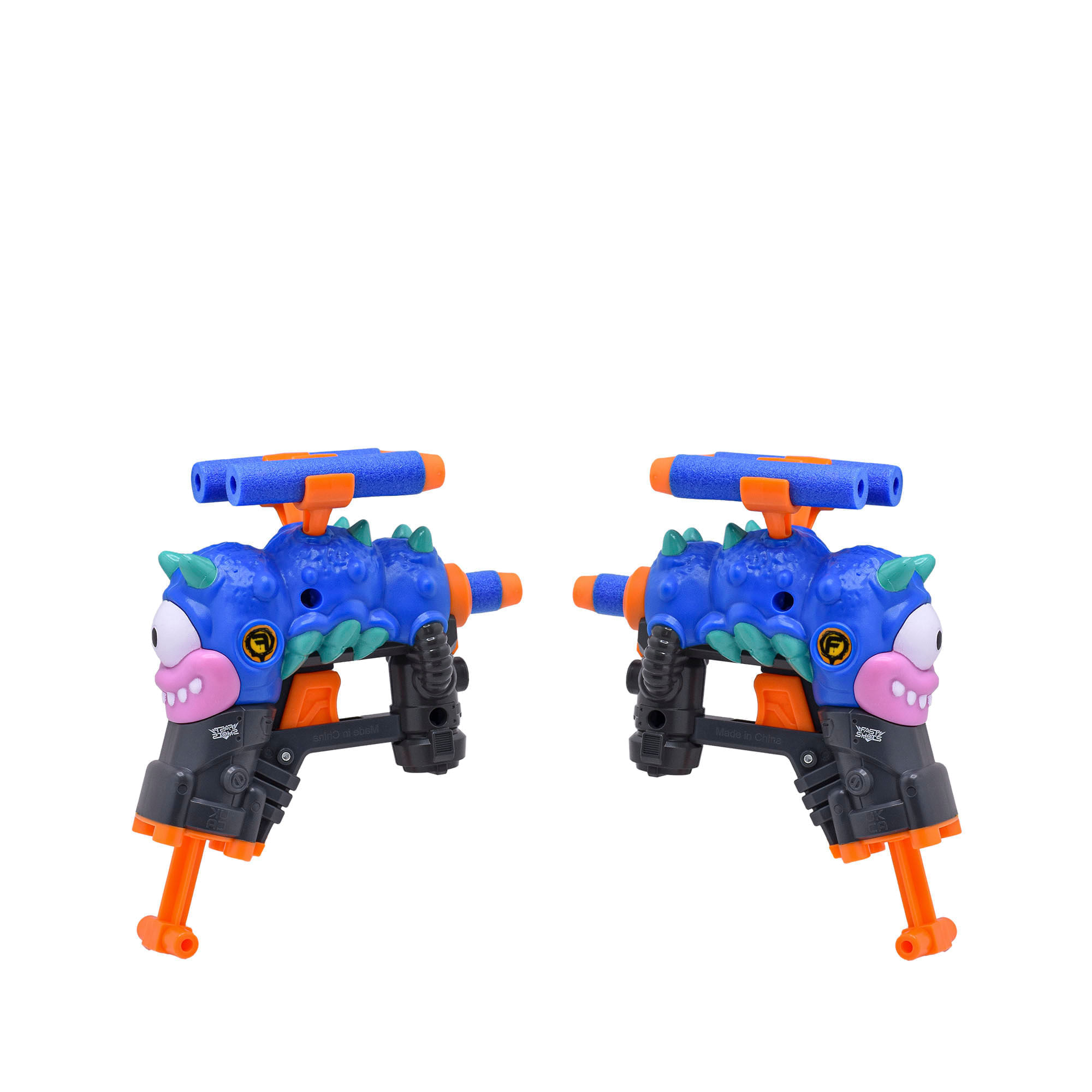 Set Monstruo 2 Lanzadores 6 Dardos Espuma Fast Shots img #2
