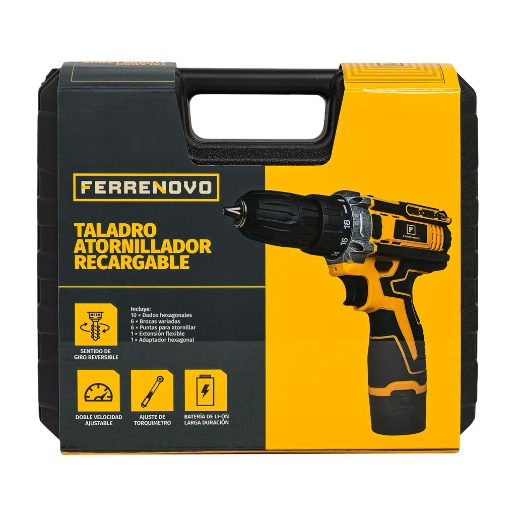 Taladro Destornillador Inalámbrico 12V Ferrenovo img #6