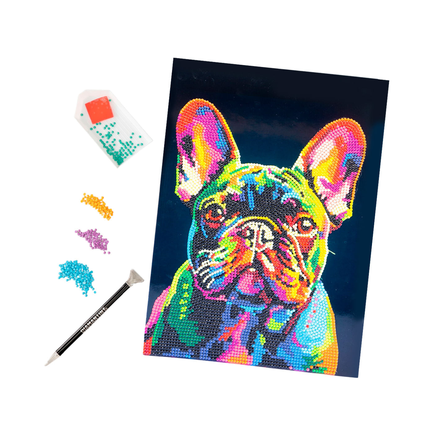 Cuadro DIY Diamantiny Bulldog Francés para Decorar img #1