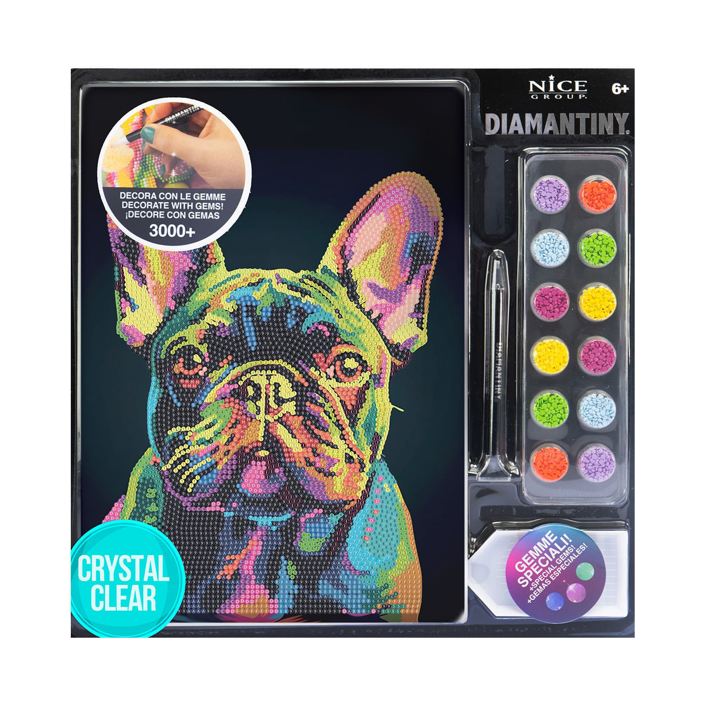 Cuadro DIY Diamantiny Bulldog Francés para Decorar img #3