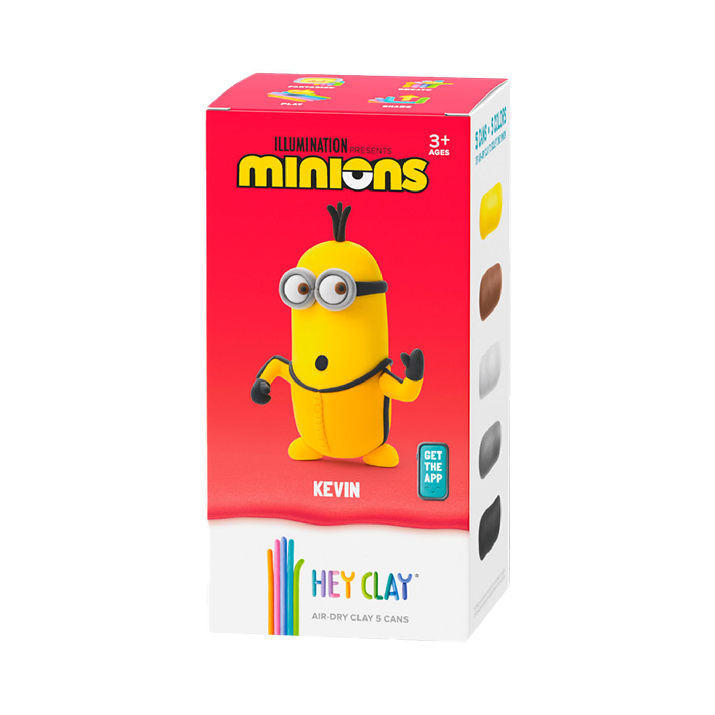 Masa Moldeable Hey Clay Set de Plastilina Minions Kevin x 5 Envases img #2