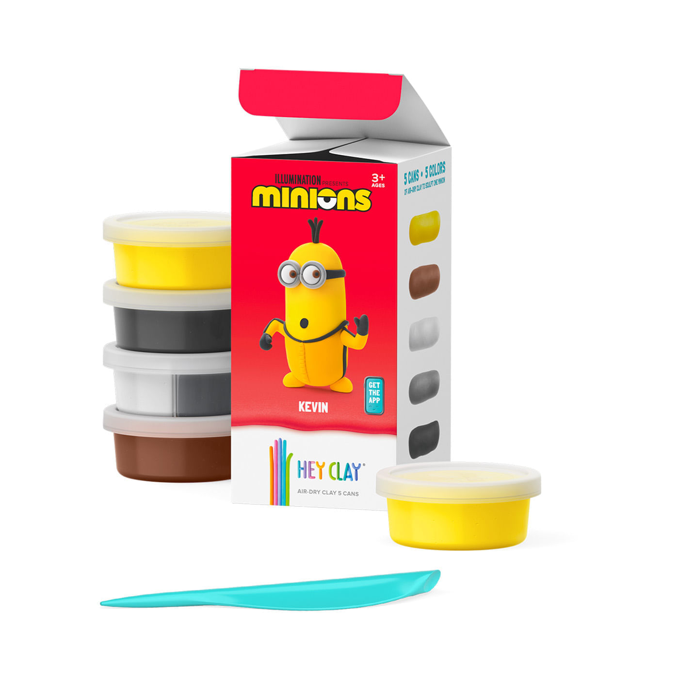Masa Moldeable Hey Clay Set de Plastilina Minions Kevin x 5 Envases img #4