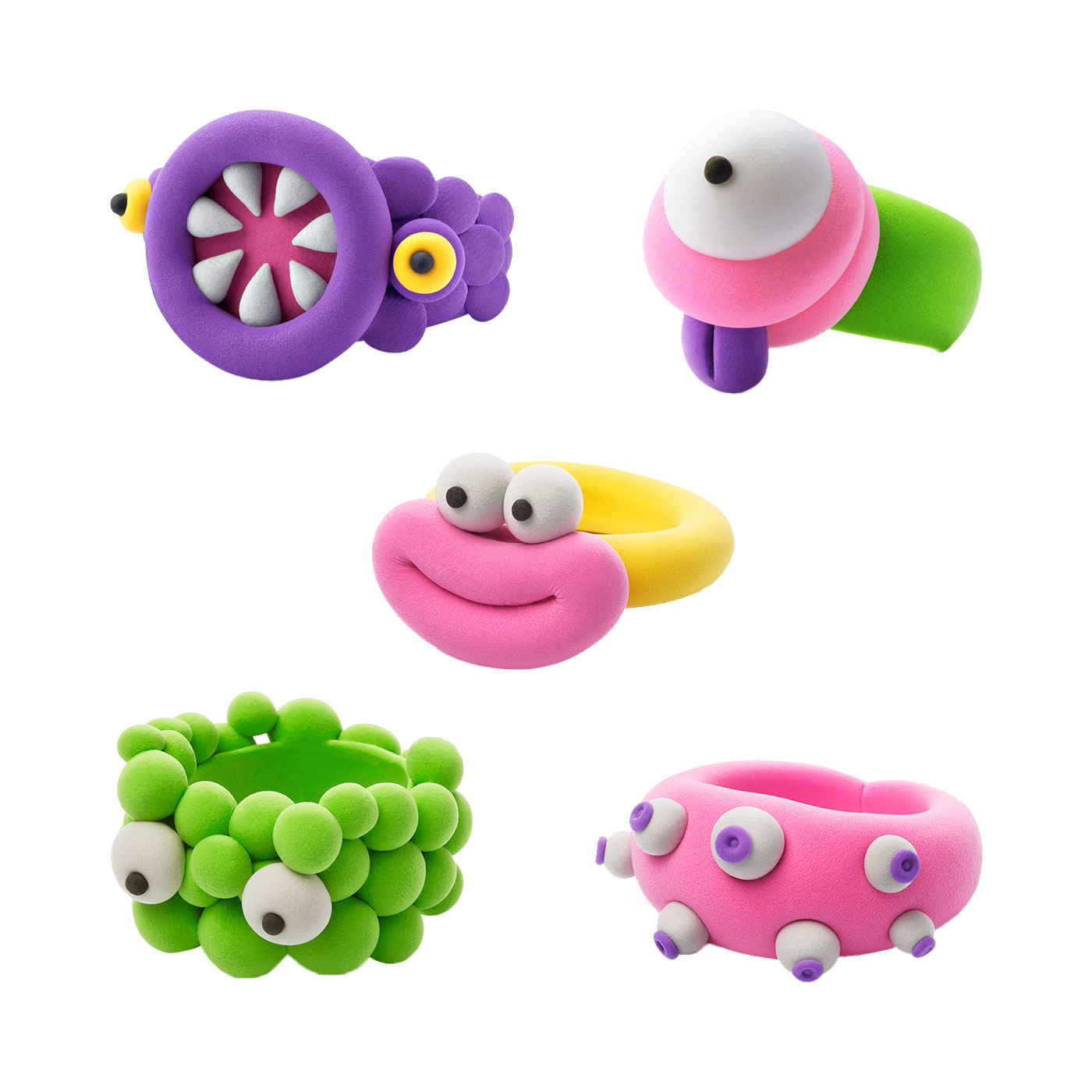 Masa Moldeable Hey Clay Set de Anillos Alienígenas x 3 Envases img #3