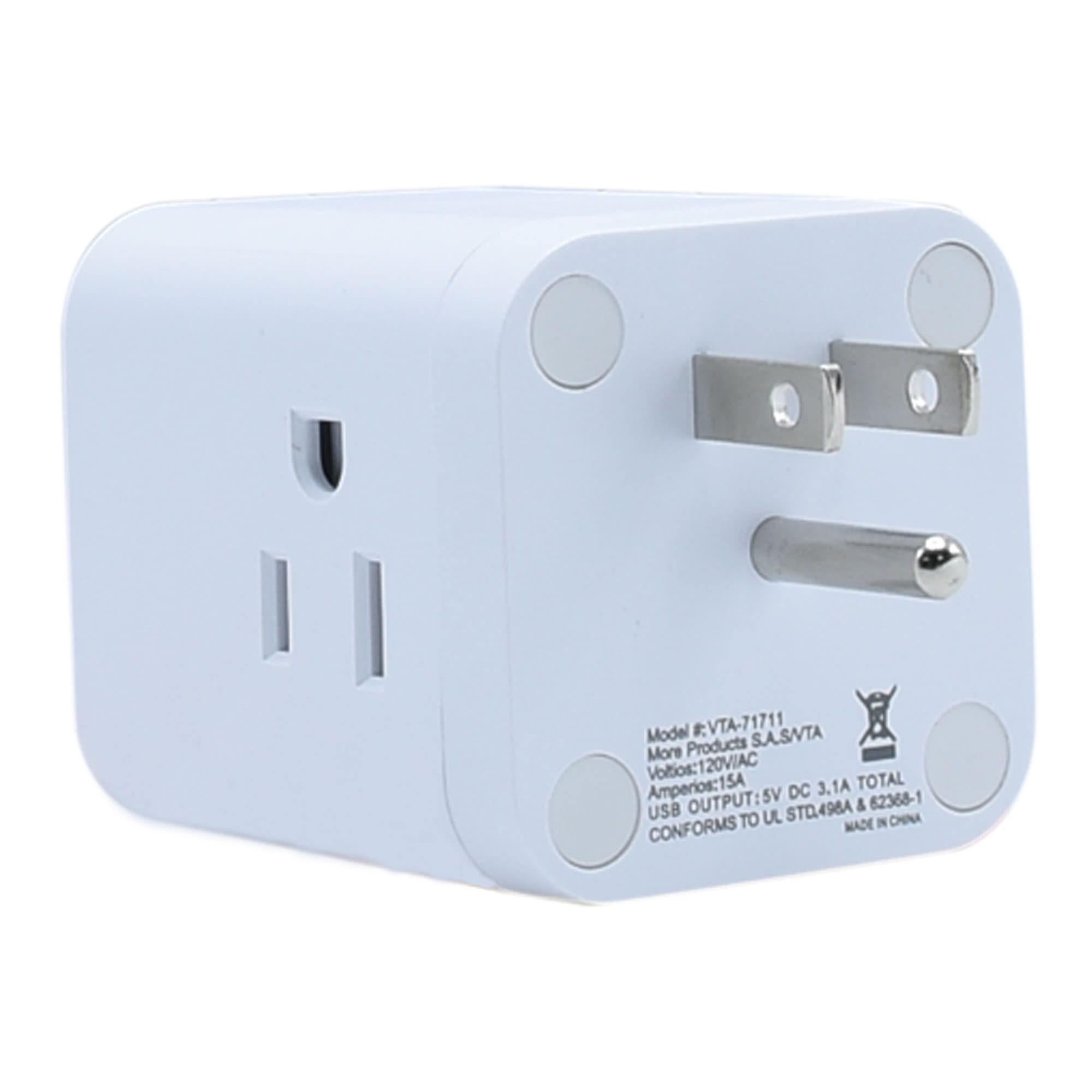 Clavija con 3 Tomas y 3 USB-A 15W img #4