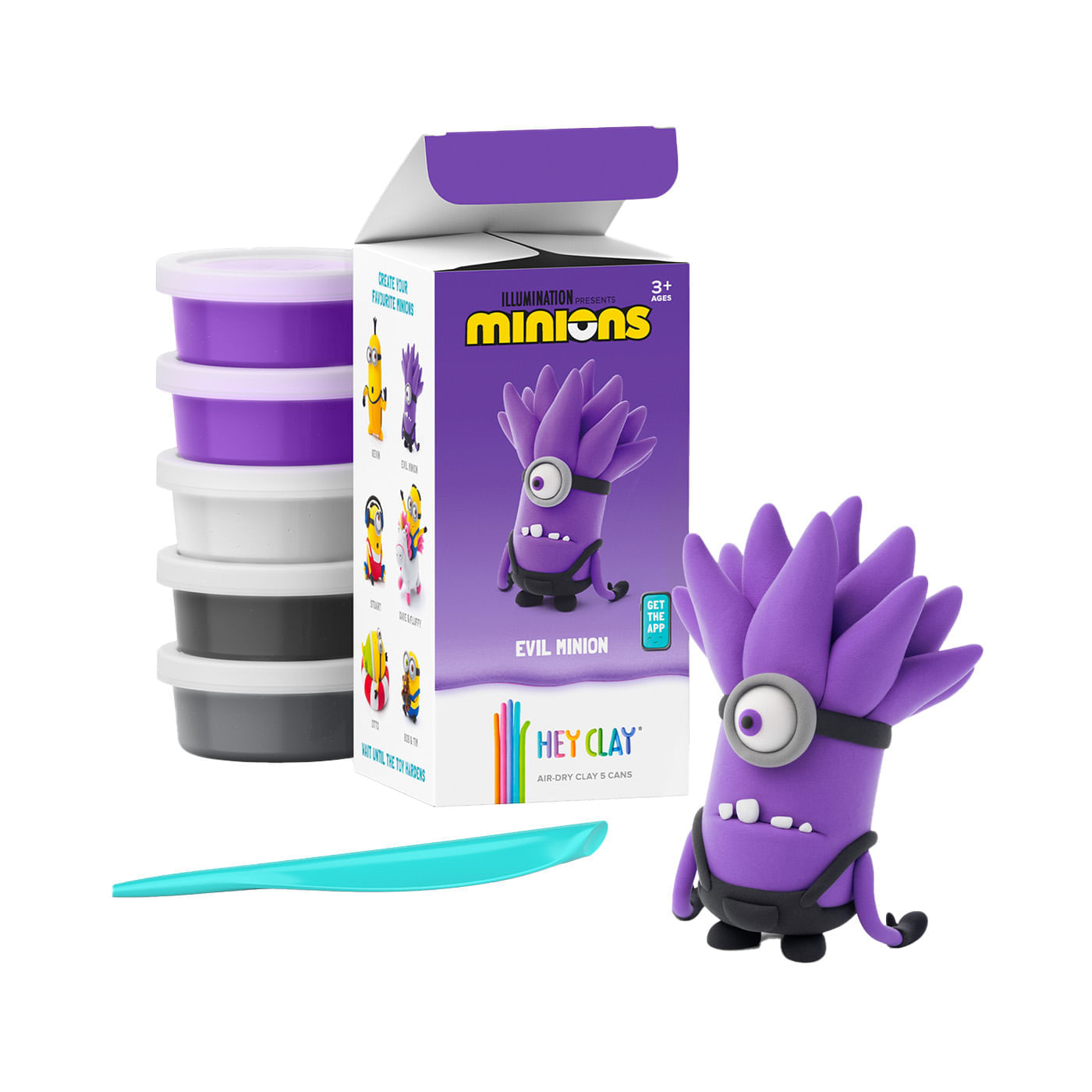 Masa Moldeable Hey Clay Set de Plastilina Minions Evil x 5 Envases img #1