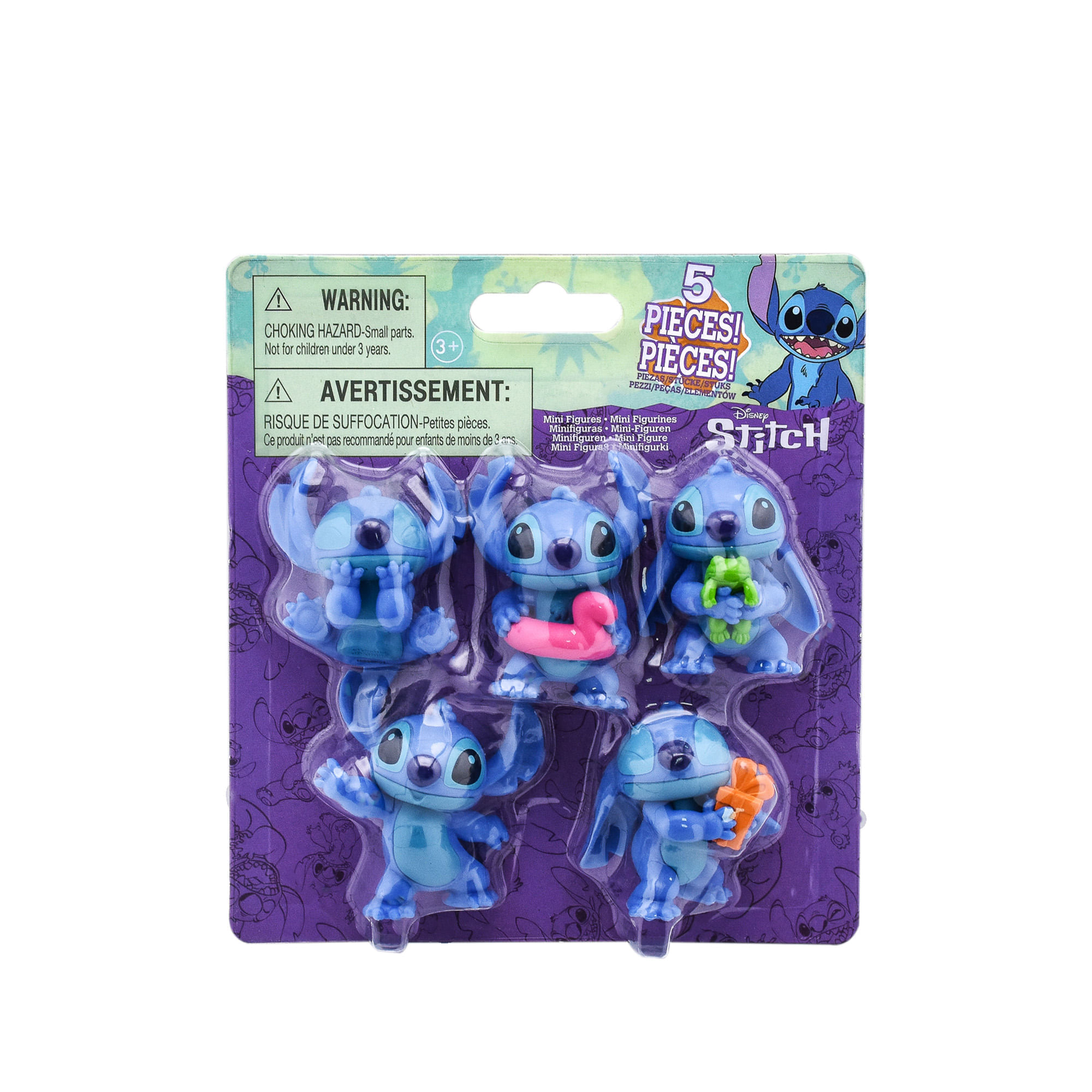 Pack de 5 Figuras Coleccionables de Stitch Disney img #2