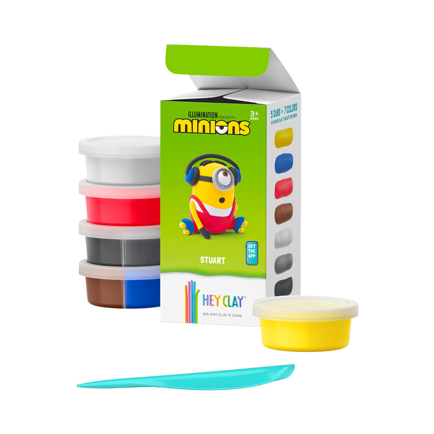 Masa Moldeable Hey Clay Set de Plastilina Minions Stuart x 5 Envases img #4
