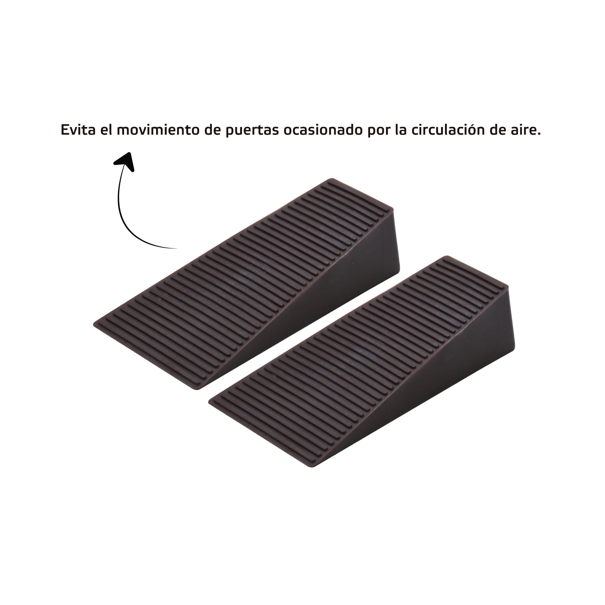 Tope Retenedor para Puerta Marrón 7 cm x2 img #3