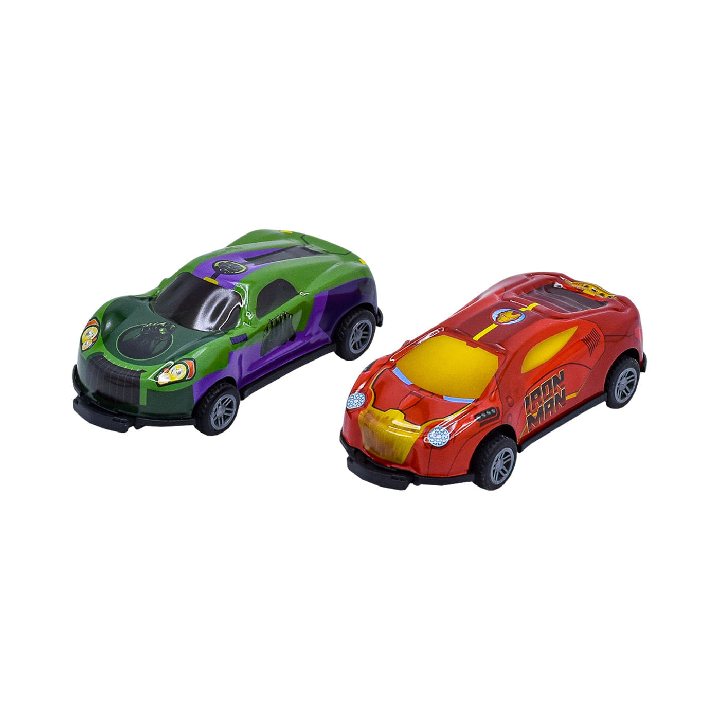 Pack X 4 Carros Pullback 9cm Marvel Flip Giros 360° img #5