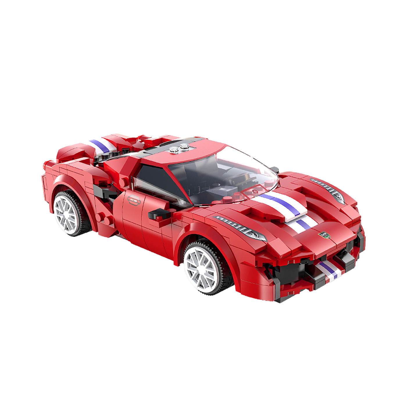 Bloques de Construcción CaDA Carro Deportivo de Carreras Rojo con Control Remoto y App img #1