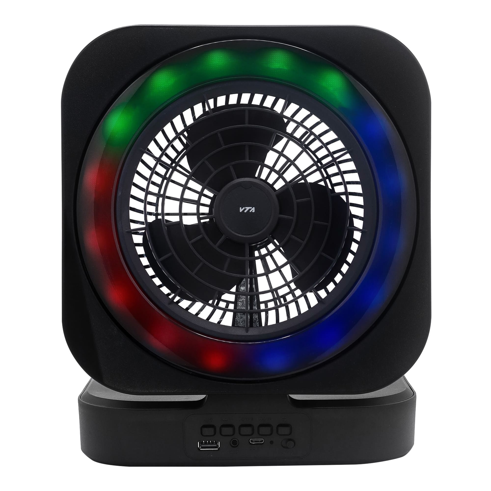 Parlante Con Ventilador VTA 5W Plegable, Bluetooth Y Luces RGB img #4