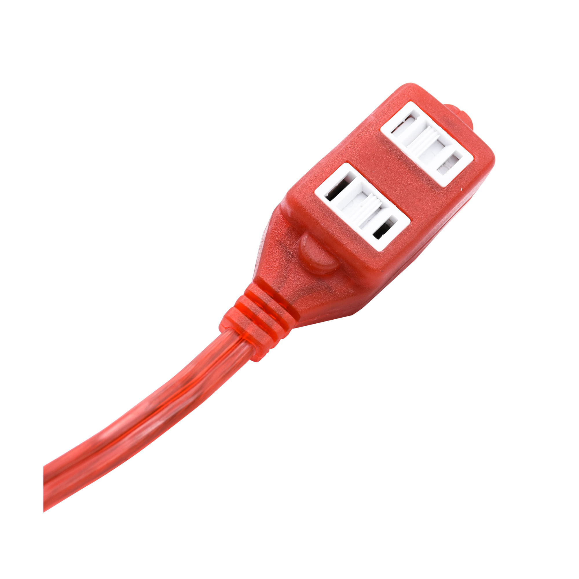 Extensión Roja Polarizada Calibre 14, 3 Salidas 2,7 Metros img #3
