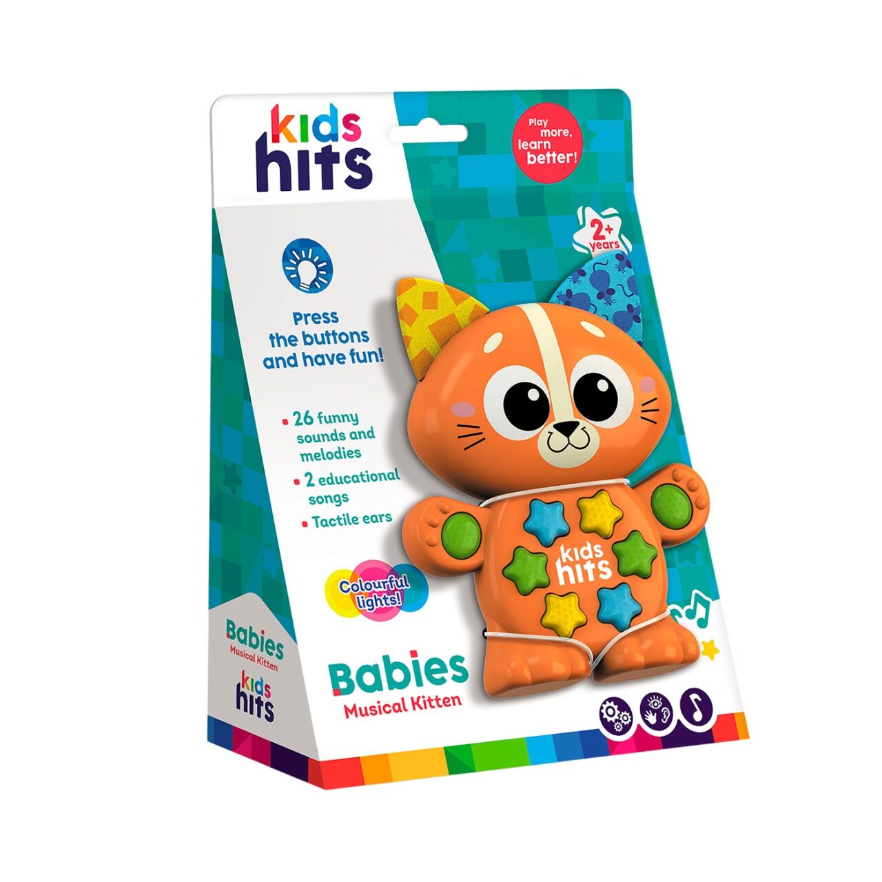 Gato Musical luces y sonidos Interactivo para Bebés Kids Hits img #1