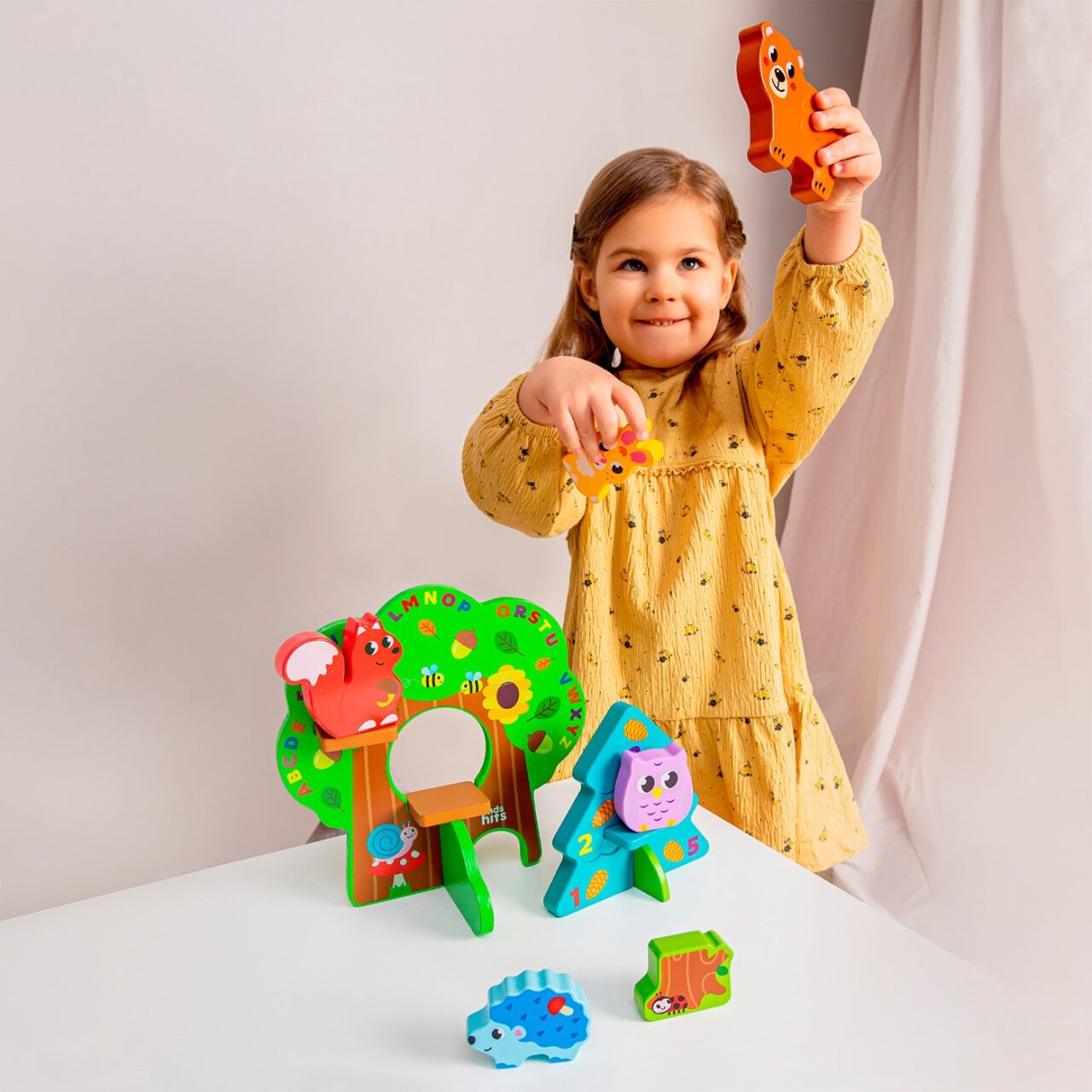 Set 13 Cubos  Bloques en Madera Bosque Kids Hits img #4