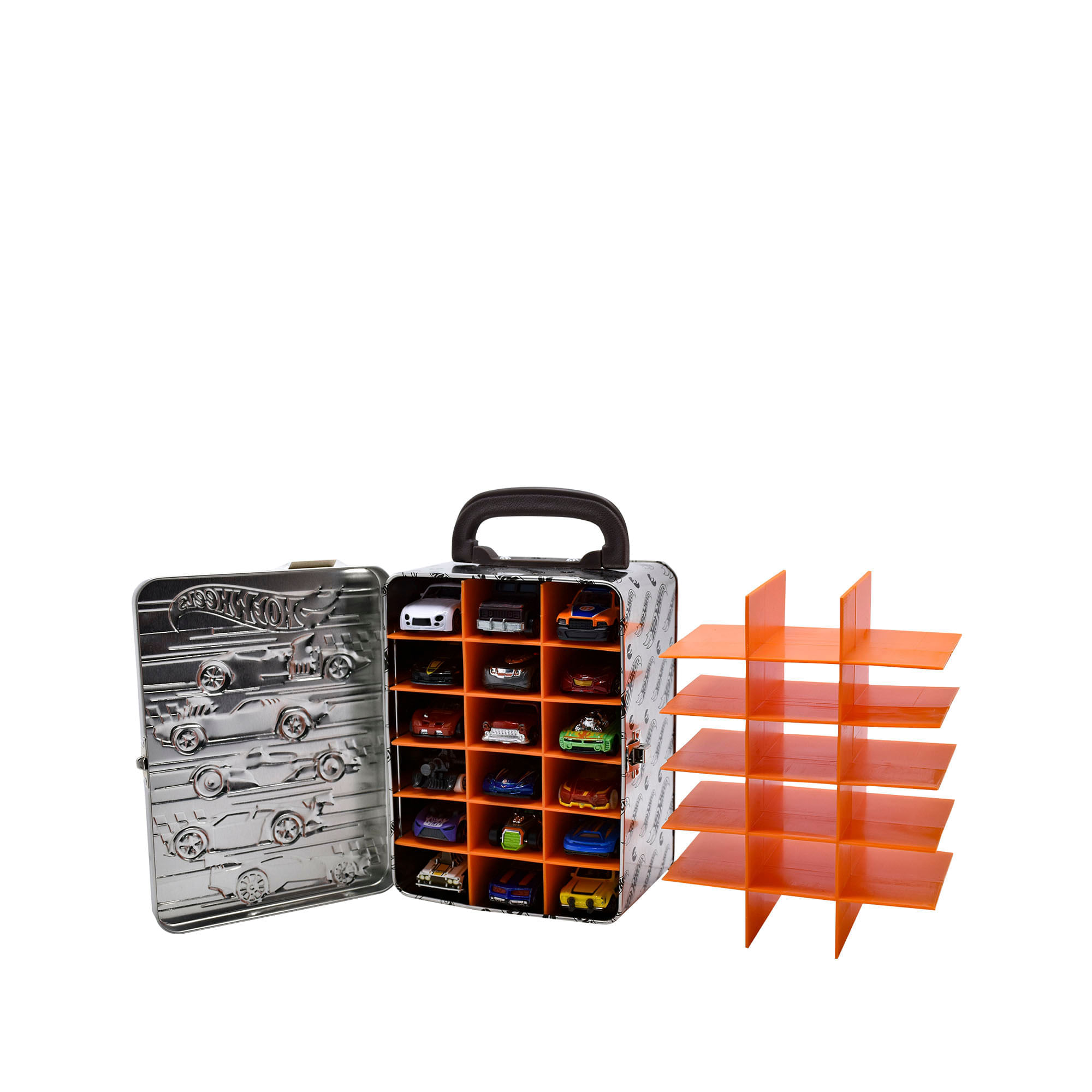 Organizador Metálico para 18 Carros Hot Wheels Gris img #3