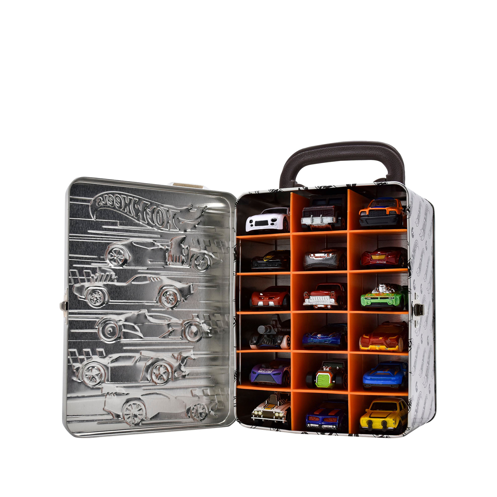 Organizador Metálico para 18 Carros Hot Wheels Gris img #2