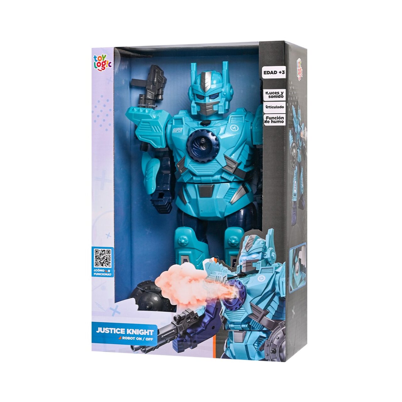 Robot Guerrero Justice on /off con Humo Toy Logic img #2