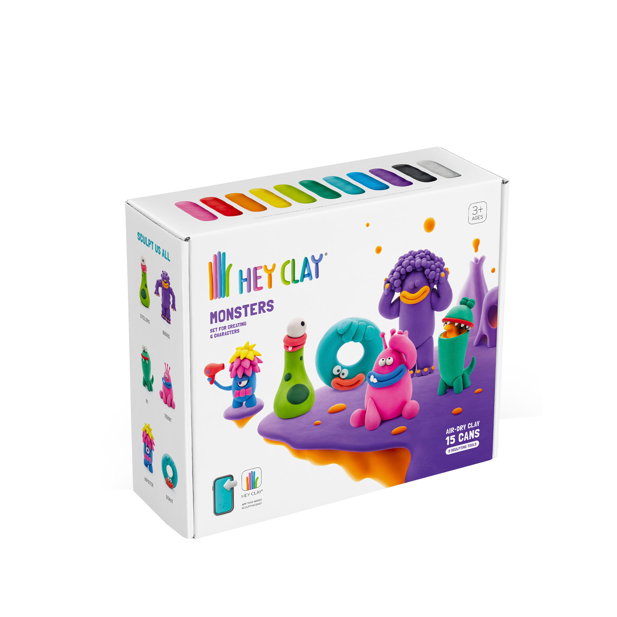 Set Masa Moldeable Hey Clay Monstruos x 15 Envases img #3