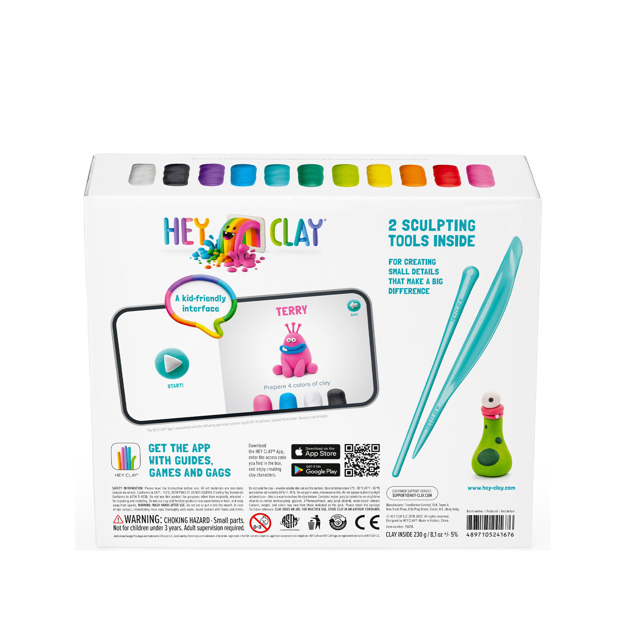 Set Masa Moldeable Hey Clay Monstruos x 15 Envases img #6