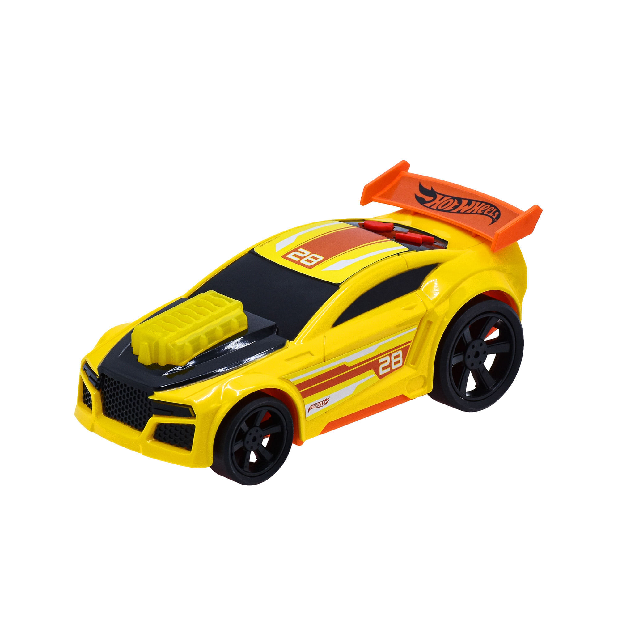Vehículo Hot Wheels Free Wheels Amarillo con Luces y Música img #2