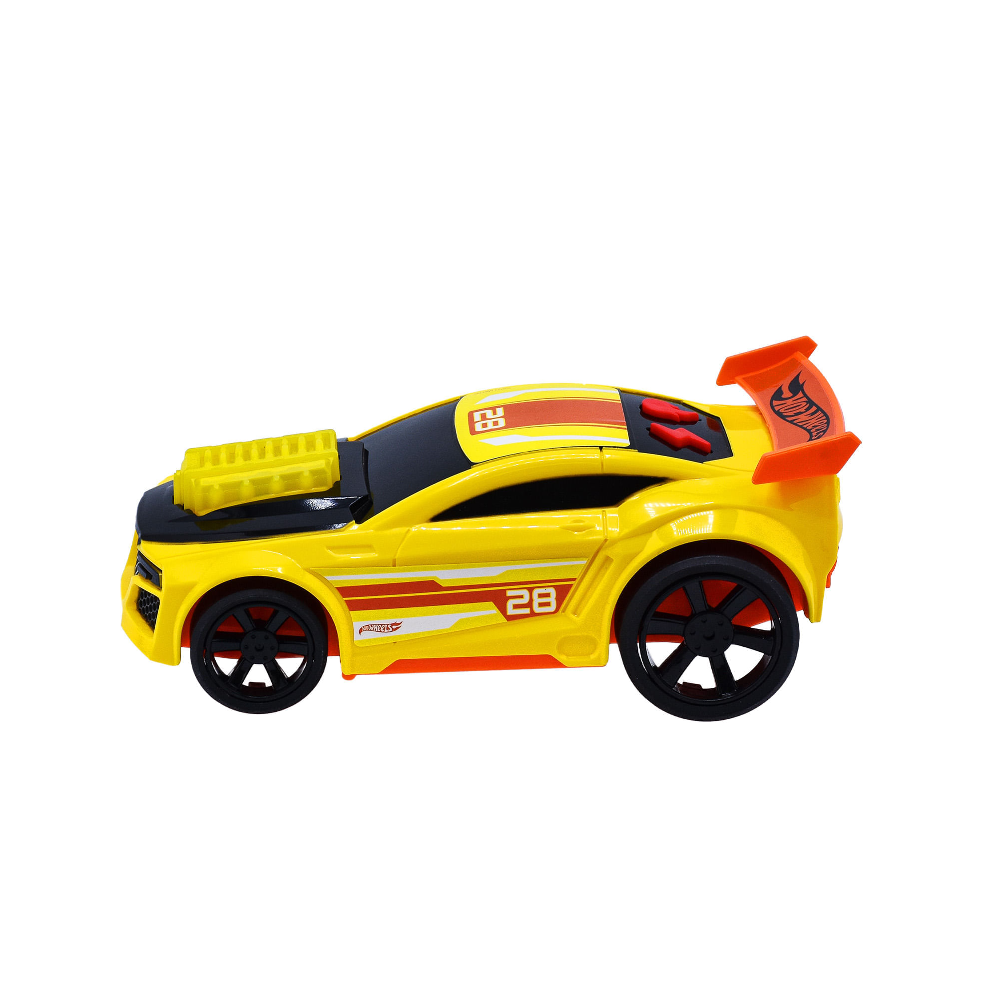 Vehículo Hot Wheels Free Wheels Amarillo con Luces y Música img #4