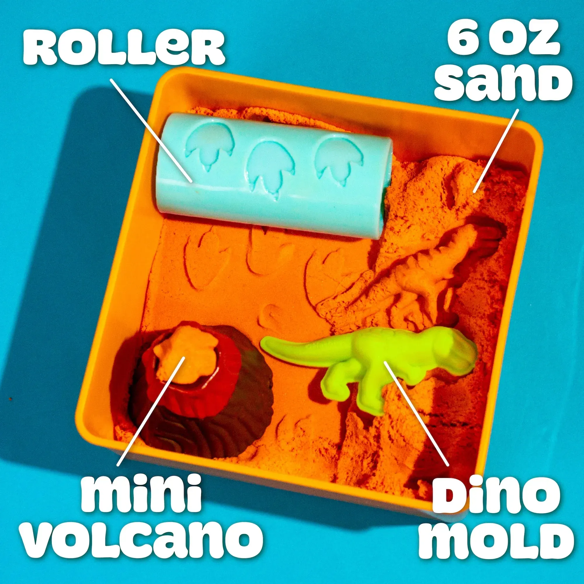Masa Sensorial Tipo Arena Play-Doh Naranja img #3
