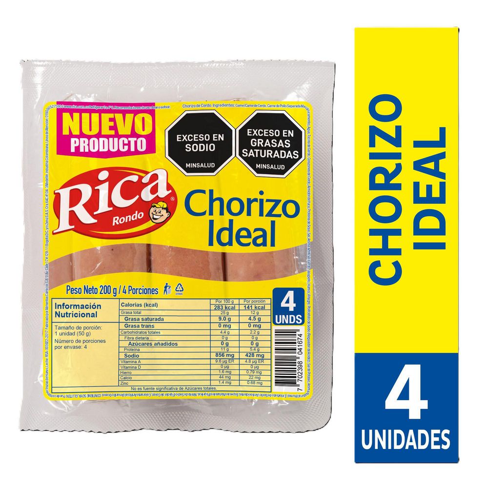 Chorizo RICA Ideal (200  gr) img #1