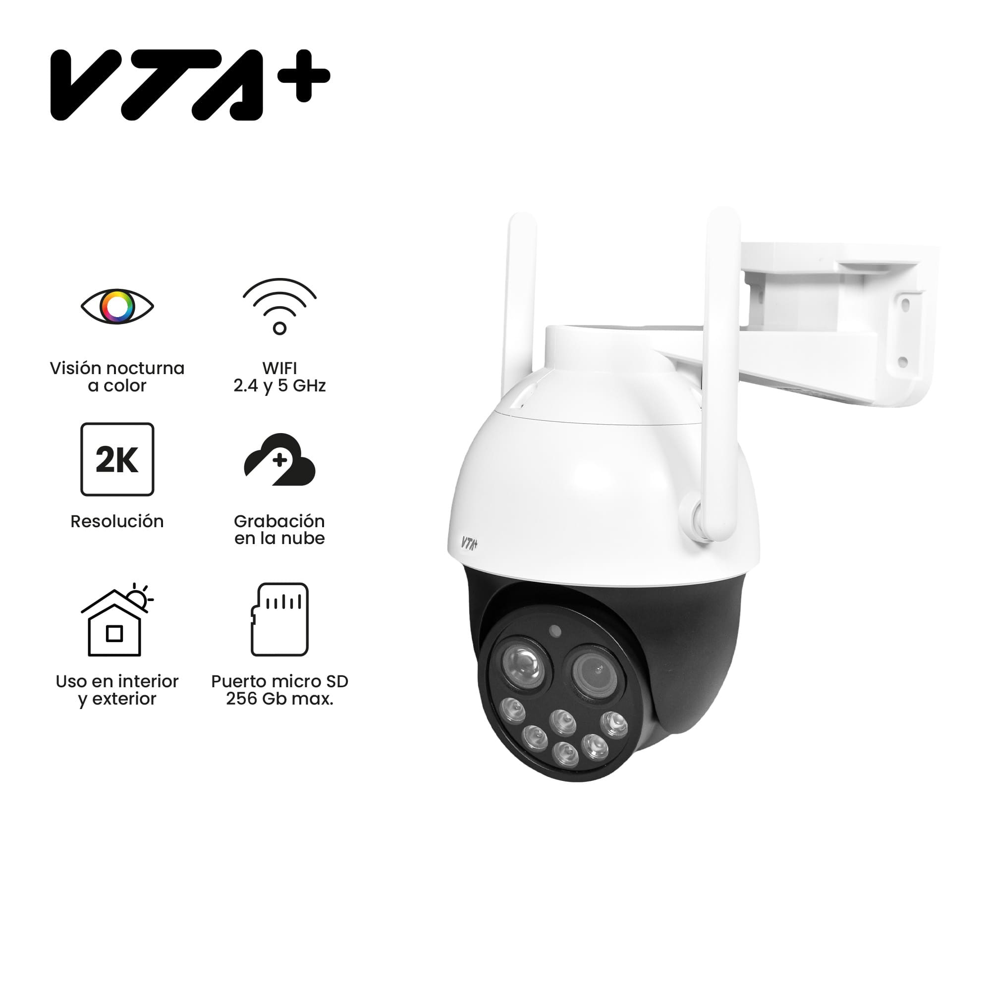 Cámara Inteligente VTA Twin 2 Con Movimiento Exterior 2K Doble Lente img #7