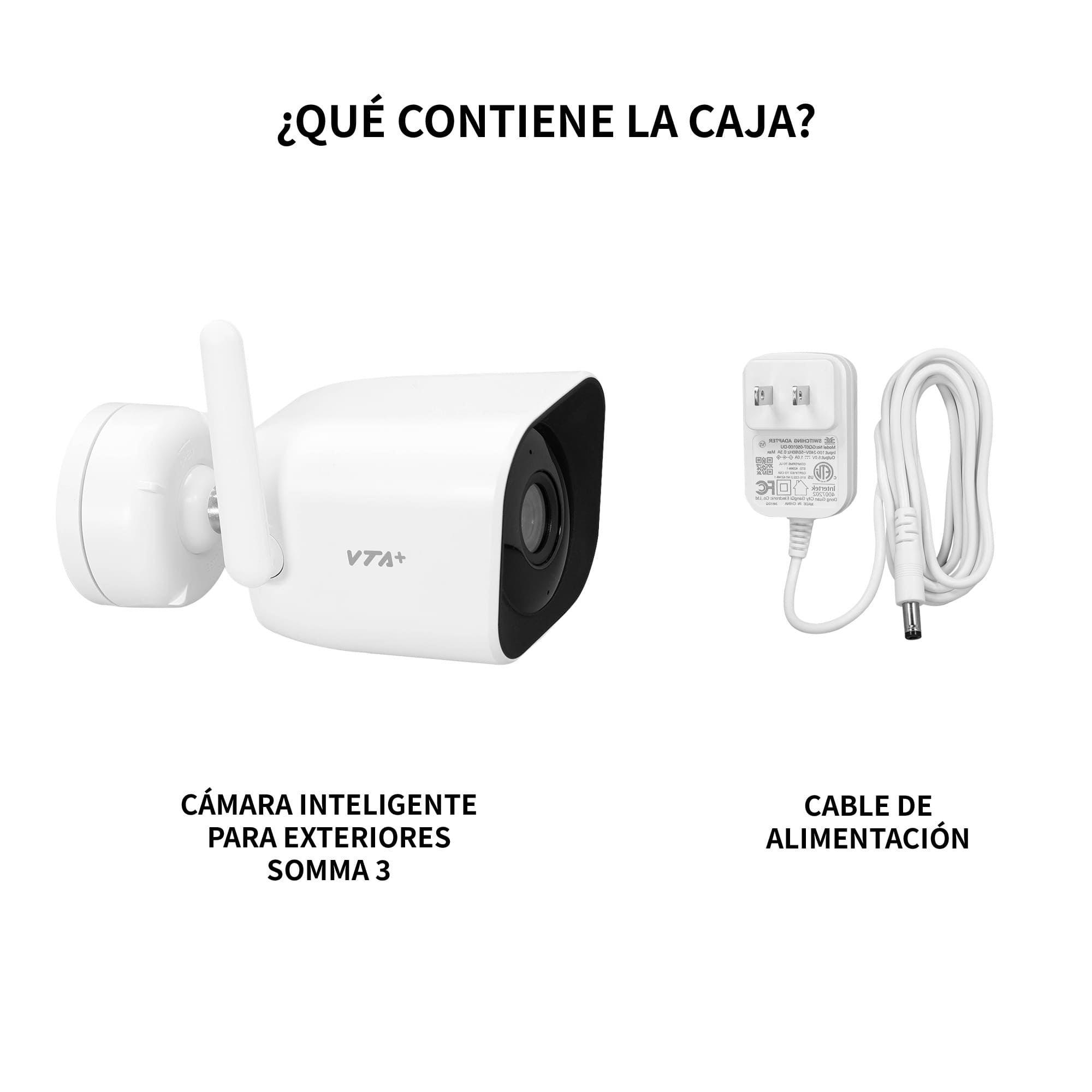 Cámara Inteligente VTA Fija Exterior Somma 3 2K Ip65 Visión nocturna a color img #6