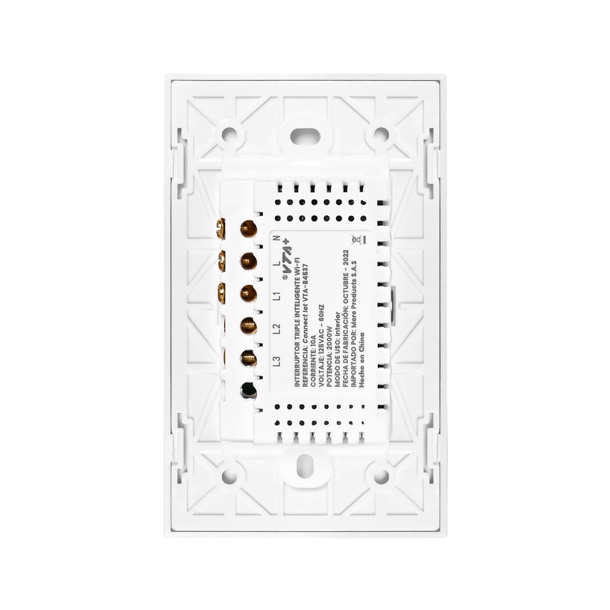 Interruptor Triple Inteligente Connect IoT VTA+  Smart Home img #6