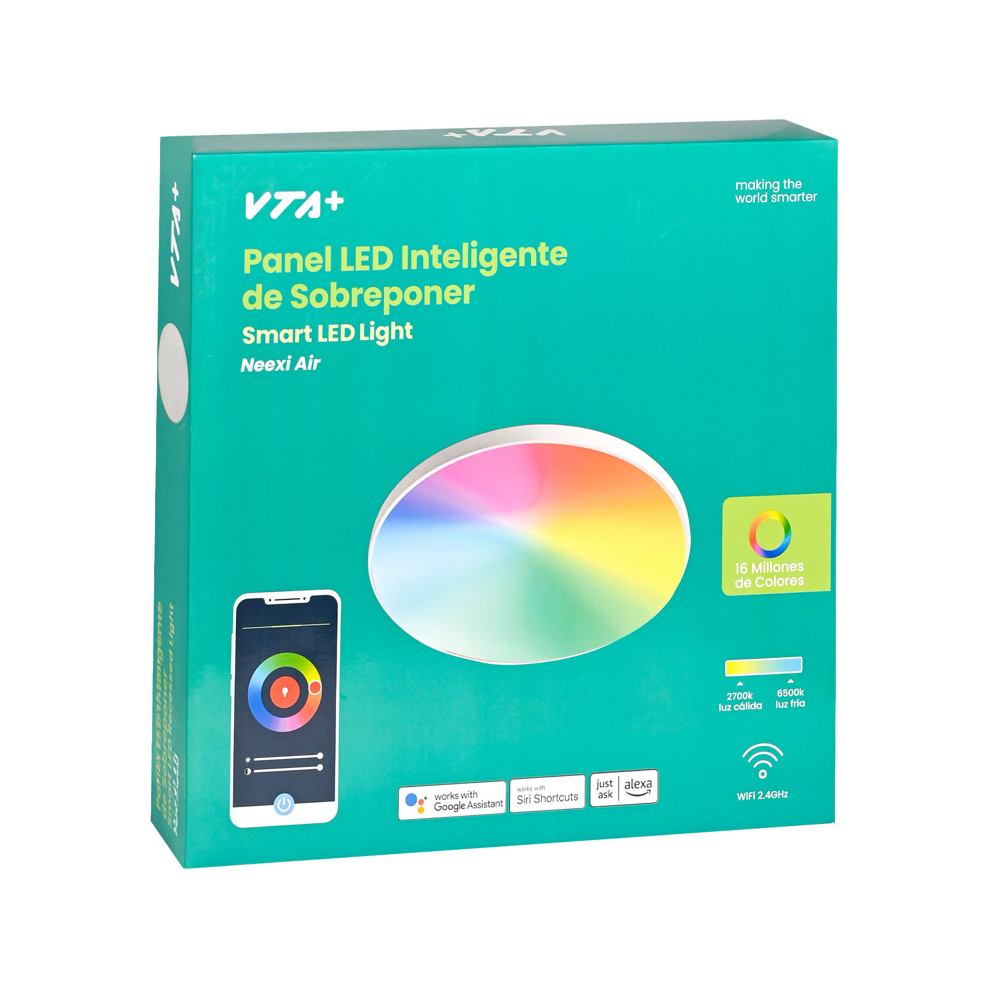 Panel LED WiFi Decorativo de Sobreponer VTA+ Neexi Air 24W img #6
