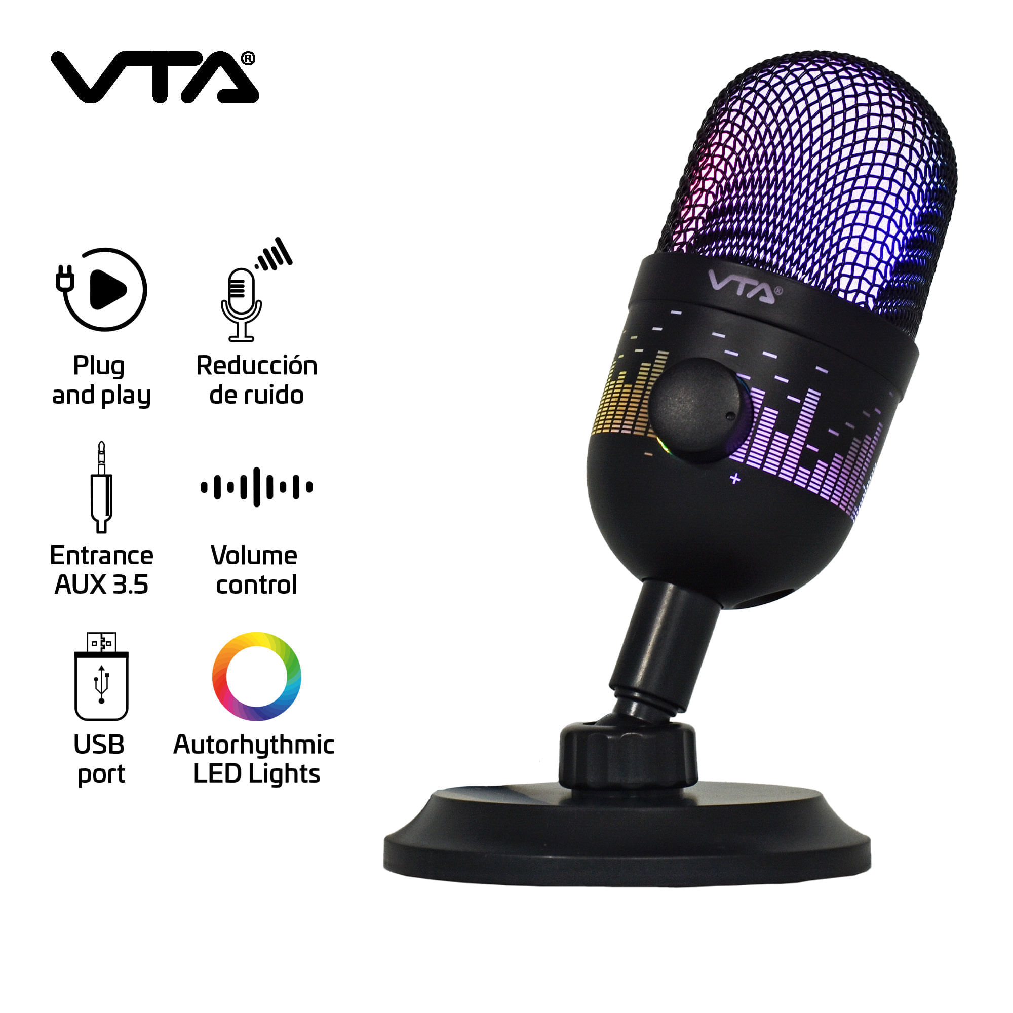 Micrófono USB Con Control De Volumen Influencer img #7