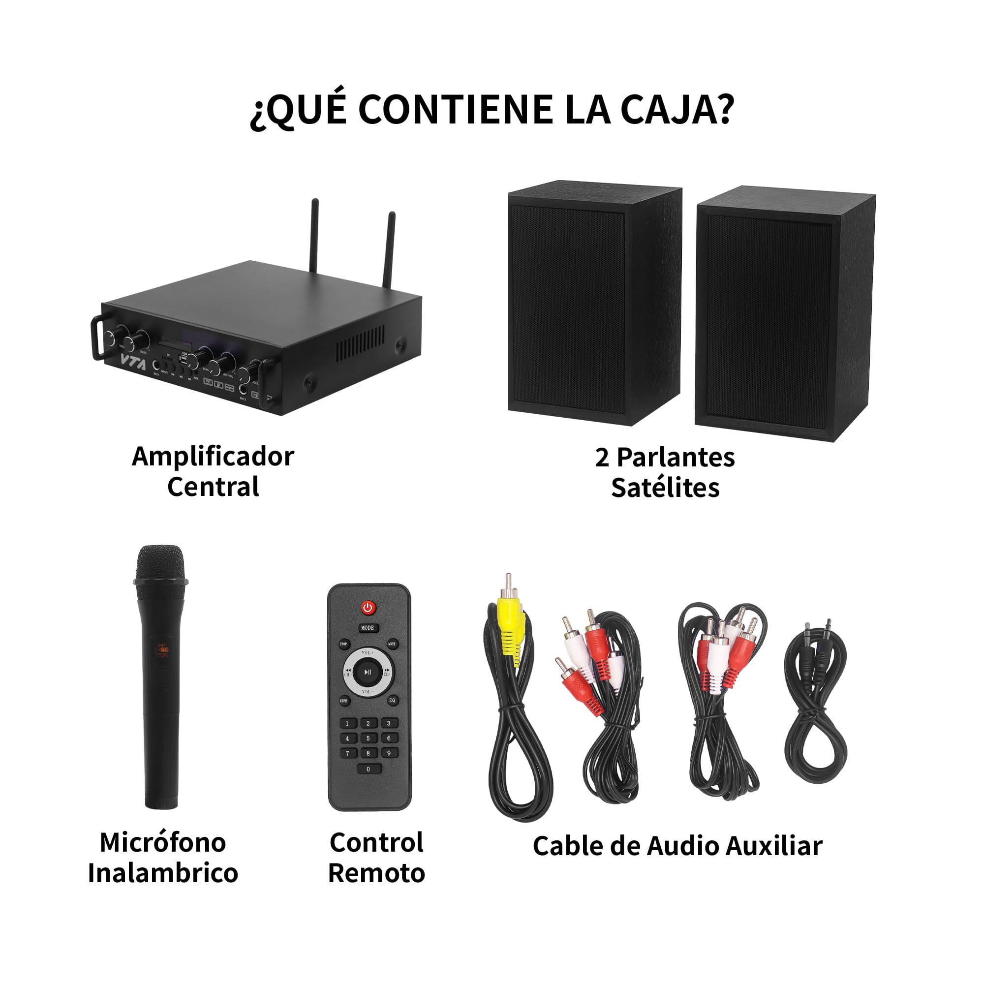 Sistema De Audio 2.1 VTA 60W RMS Con Función De Karaoke img #8