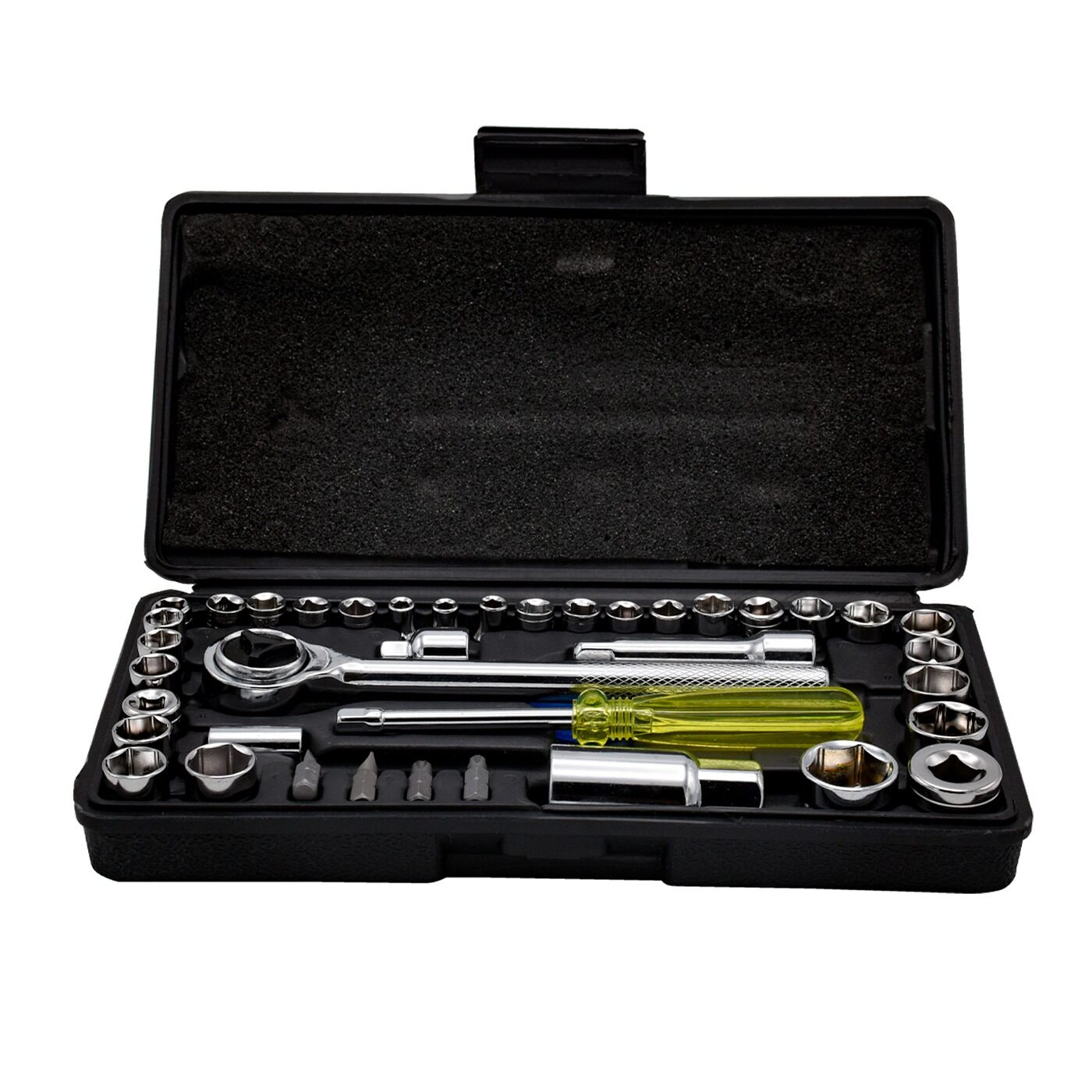 Kit Gato Hidráulico 2T + Juego de Copas Ratchet 40 Pzas + Cruceta img #9