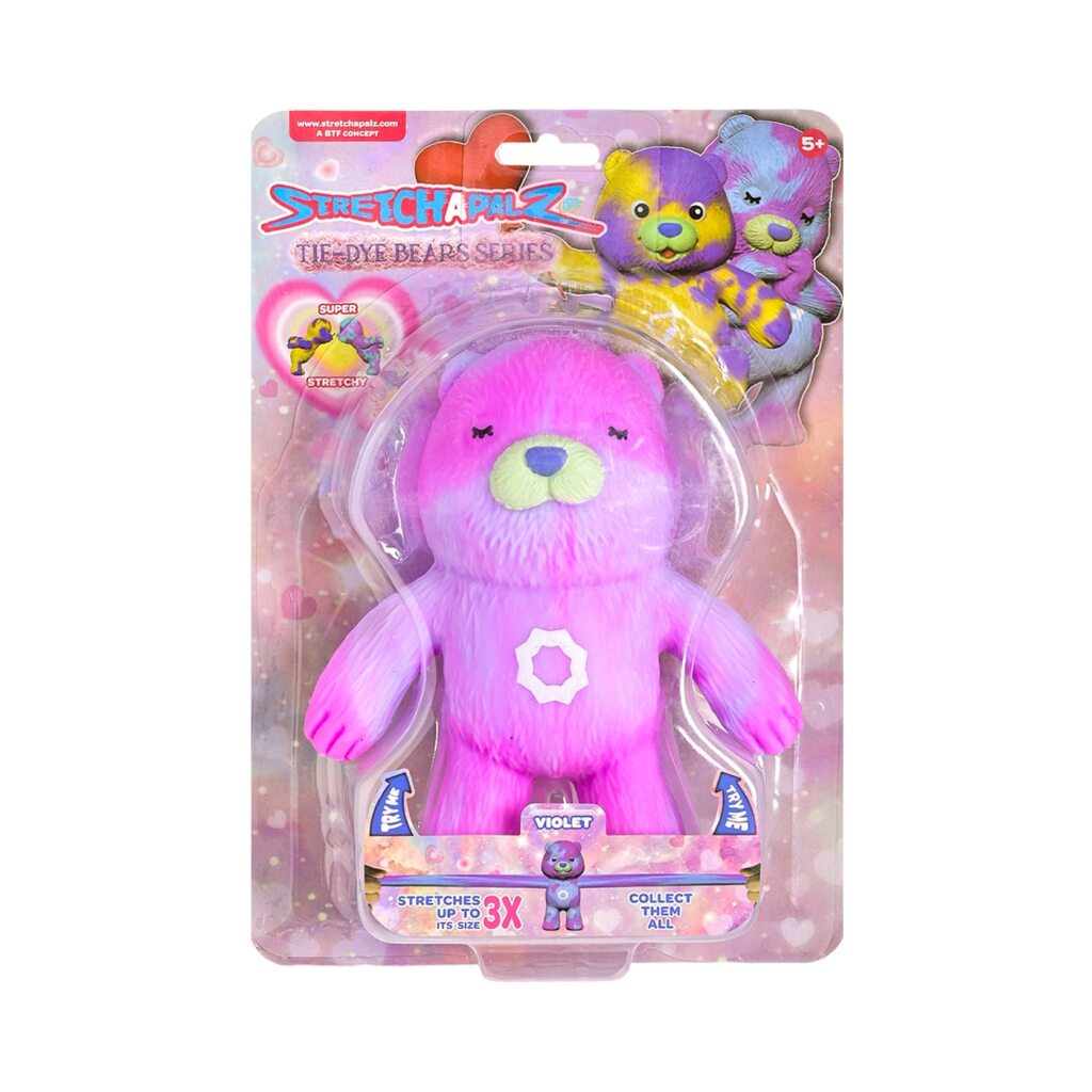 Figura estirable Stretchapalz 14 cm Violet serie Tie Dye Bears img #1