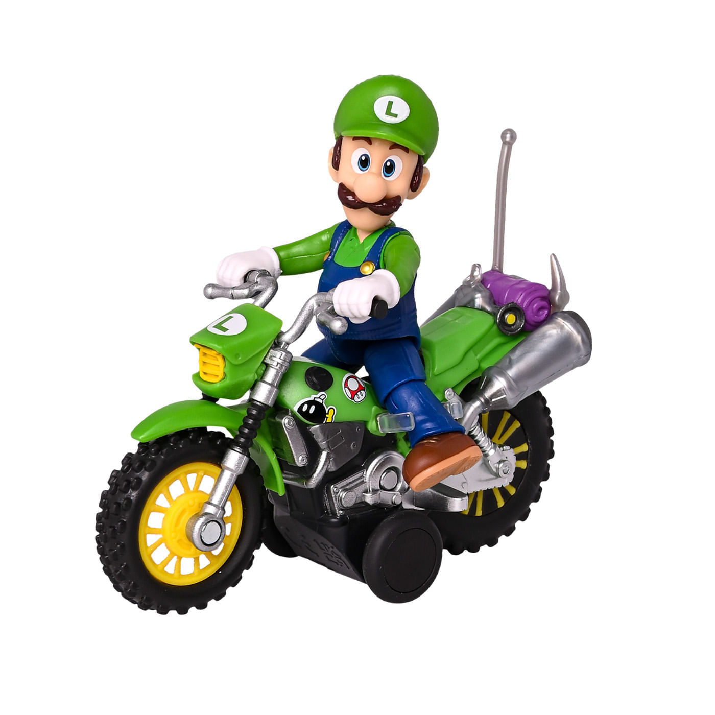 Figura Mario Bros Luigi con Moto img #4