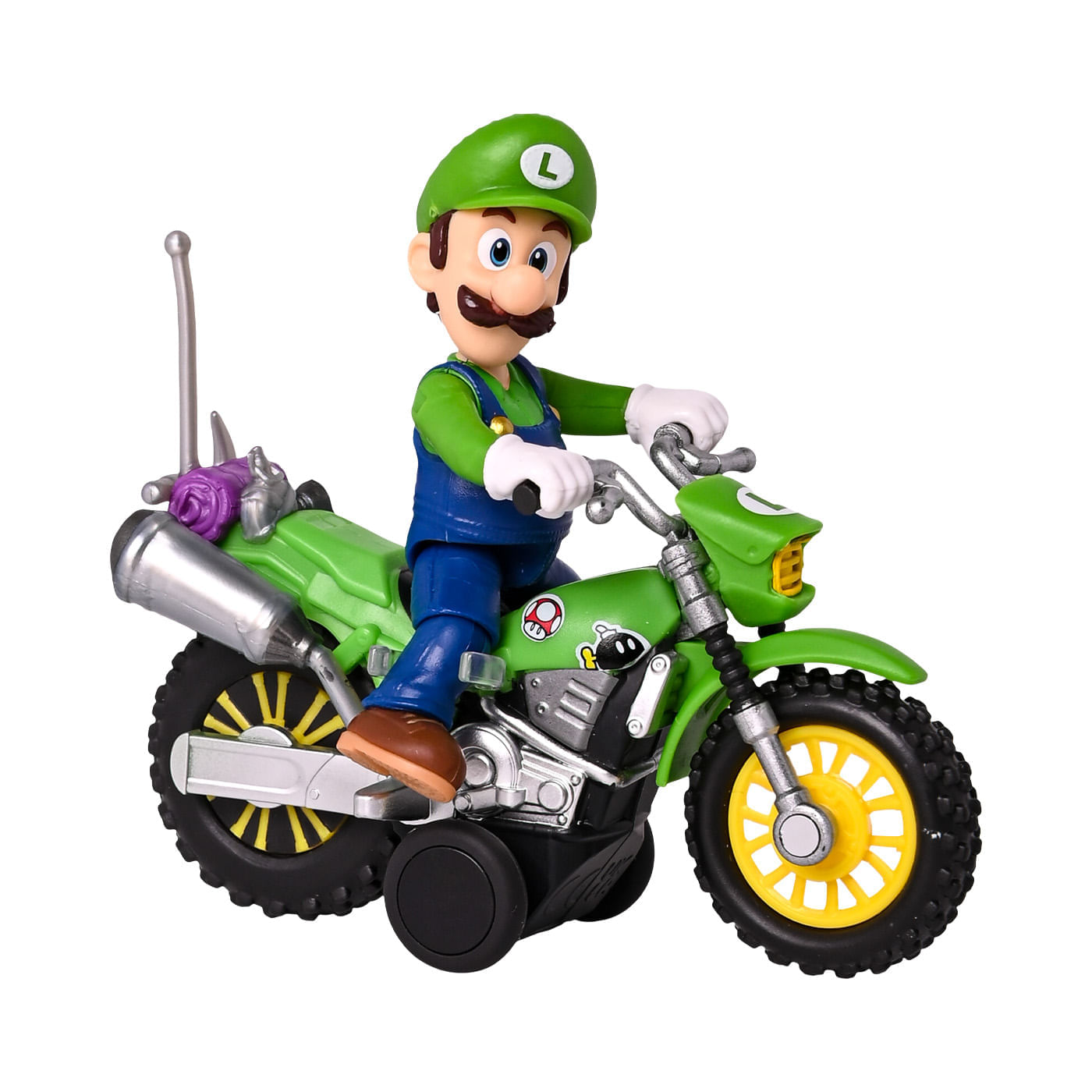 Figura Mario Bros Luigi con Moto img #5