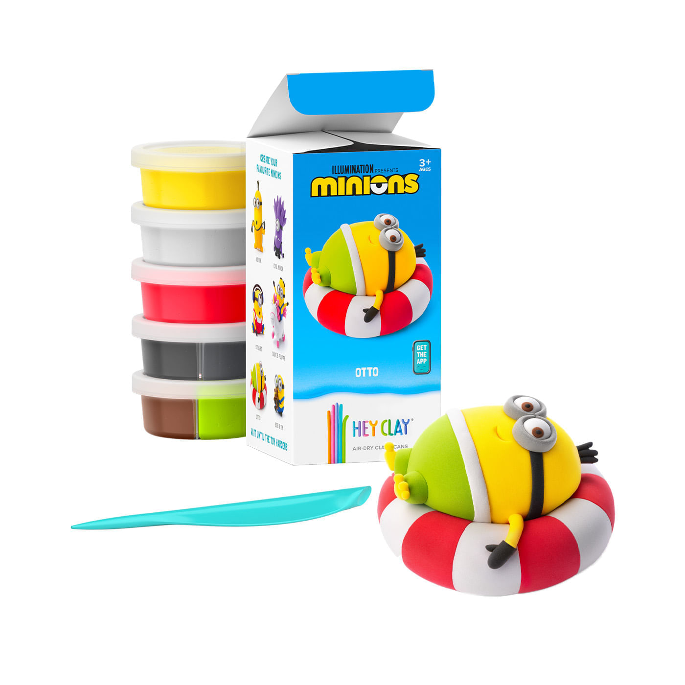 Masa Moldeable Hey Clay Set de Plastilina Minions Ottox 5 Envases img #1