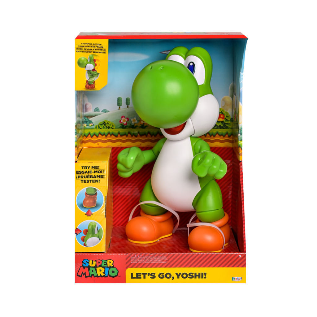 Lets Go Yoshi Figura Coleccionable Mario Bros Nintendo 29 cm img #1