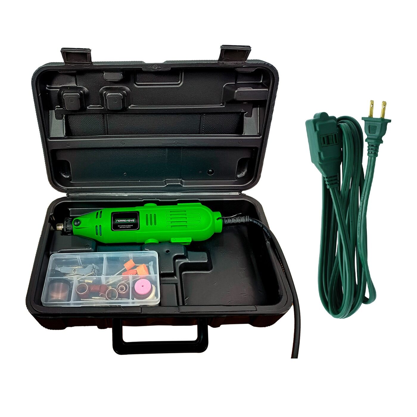 Kit Mototool 140w 40 Accesorios + Extensión 2.7m 3 Tomas img #1
