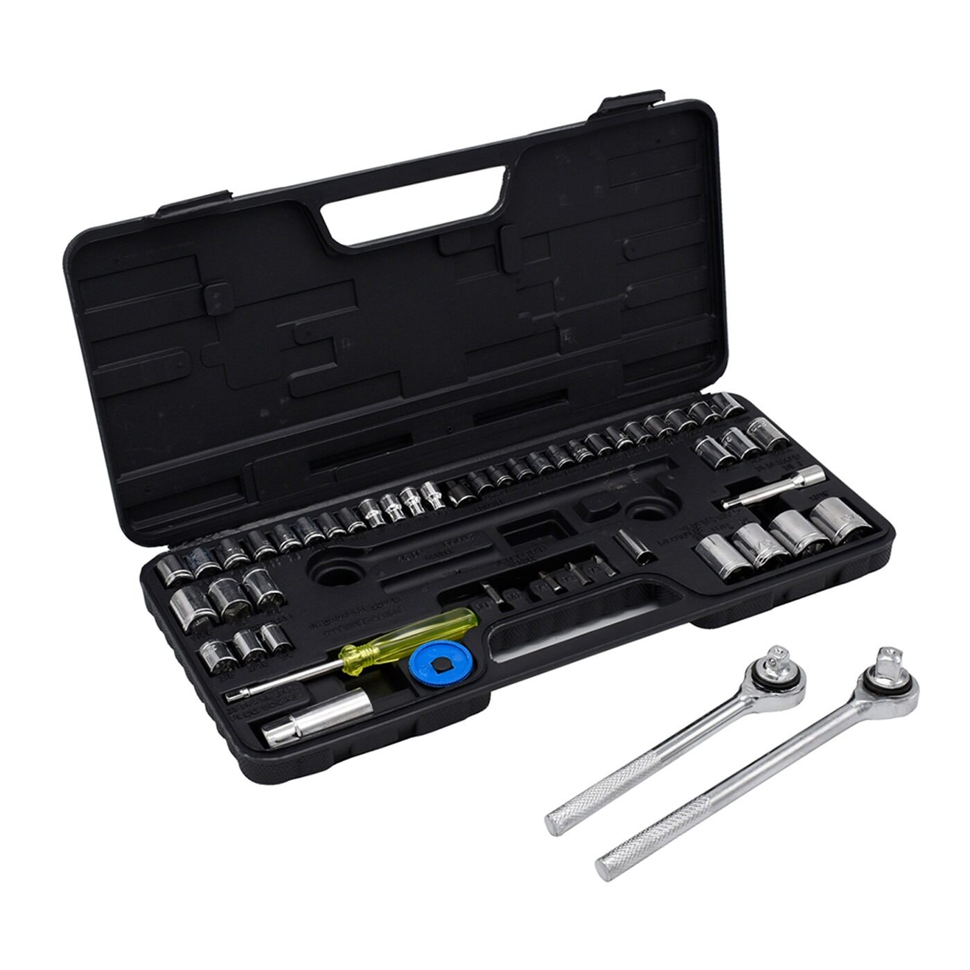 Kit Gato Hidráulico 2 t + Juego de Copas Ratchet 52 Pzas img #6