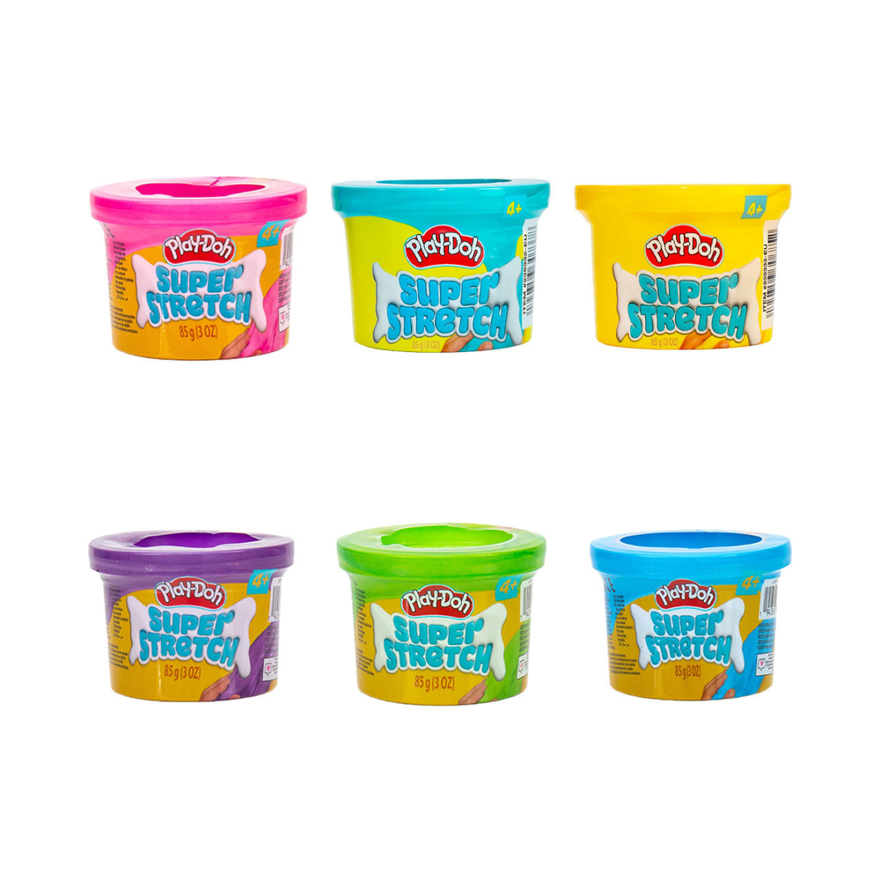 Set Sensorial Play-Doh Super Stretch 6 Latas img #2
