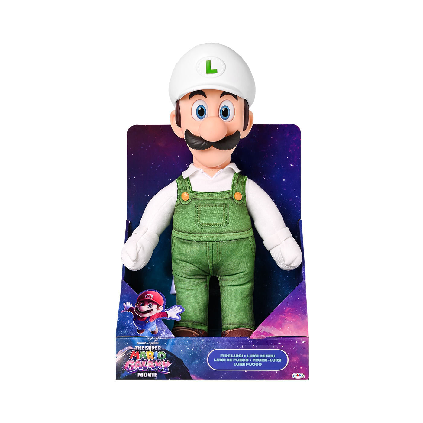 Figura Mario Bros Luigi de Fuego Jumbo img #1