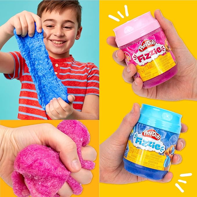 Masa Sensorial Efervescente Play-Doh Limonada de Fresa img #3