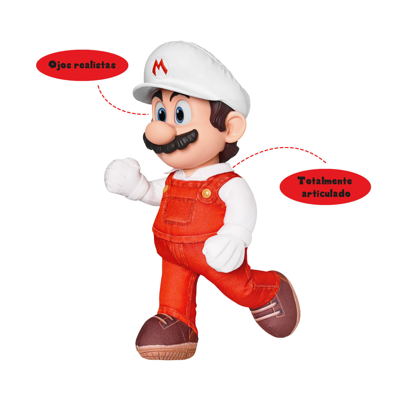 Figura Mario Bros Mario de Fuego Jumbo img #2