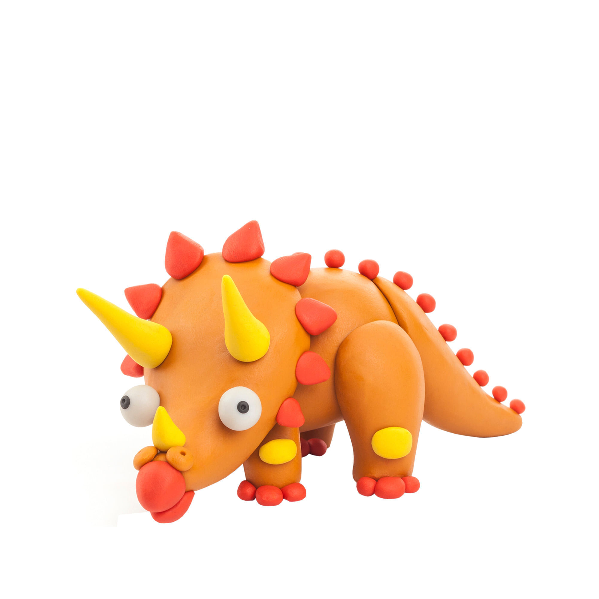 Masa Moldeable Hey Clay Dino Triceratops x 5 Colores img #3