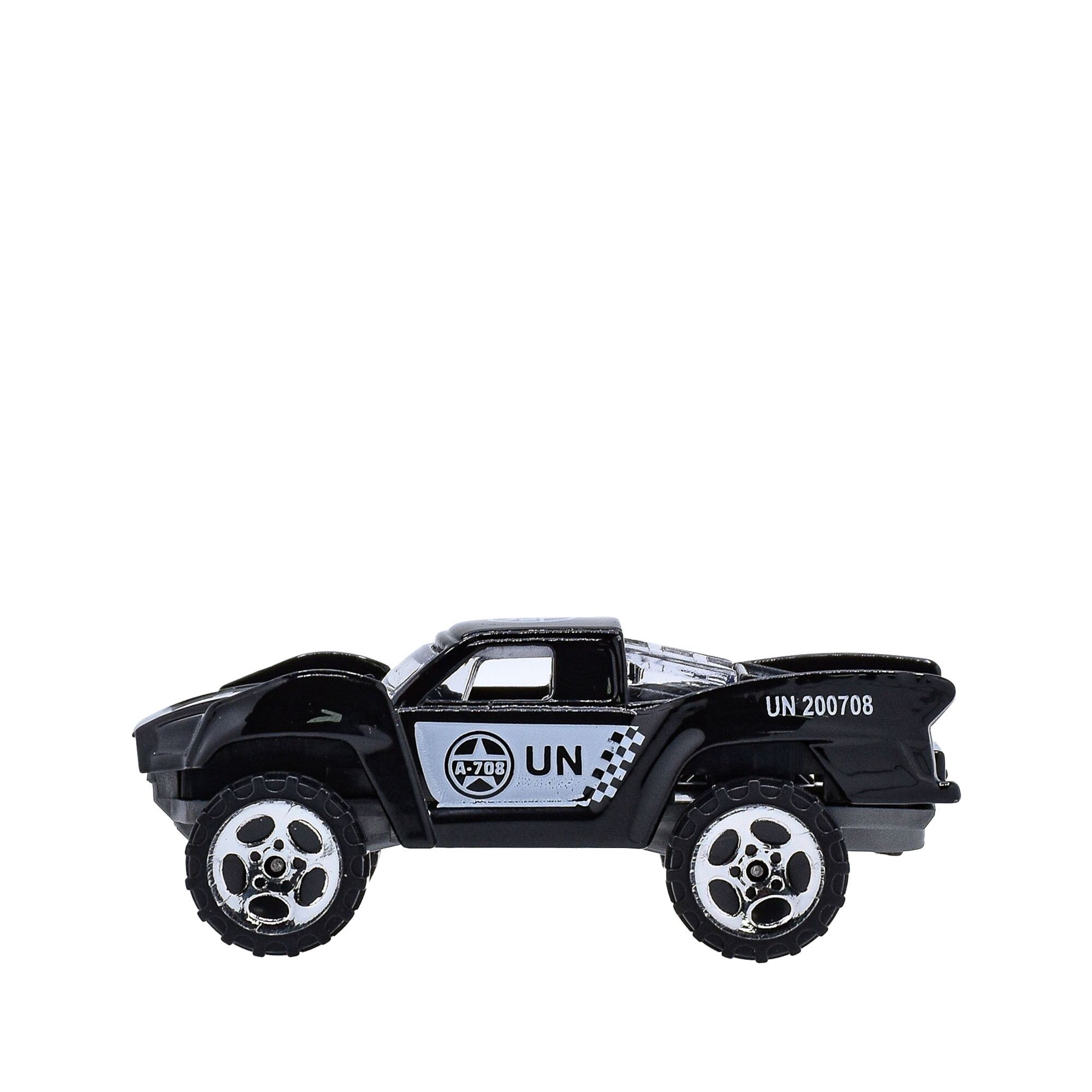 Carro Coleccionable Die Cast Negro Carbon Speed Fast Road img #2