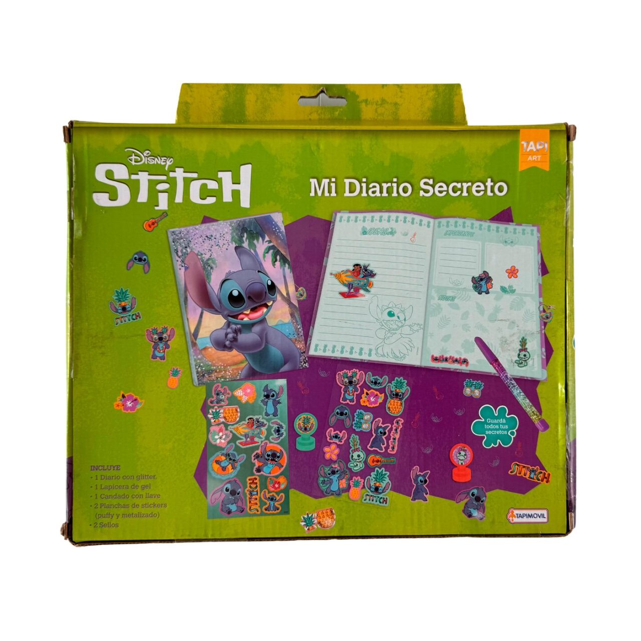 Diario Secreto Stitch Disney con Candado y Accesorios img #4
