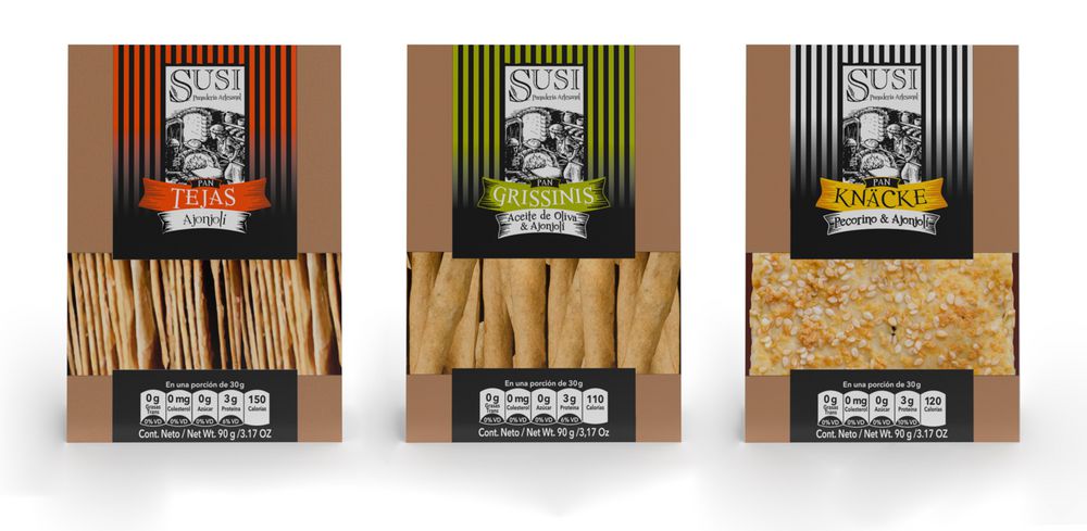 Snack surtido SUSI tejas, grissinis y knackes (275  gr) img #1