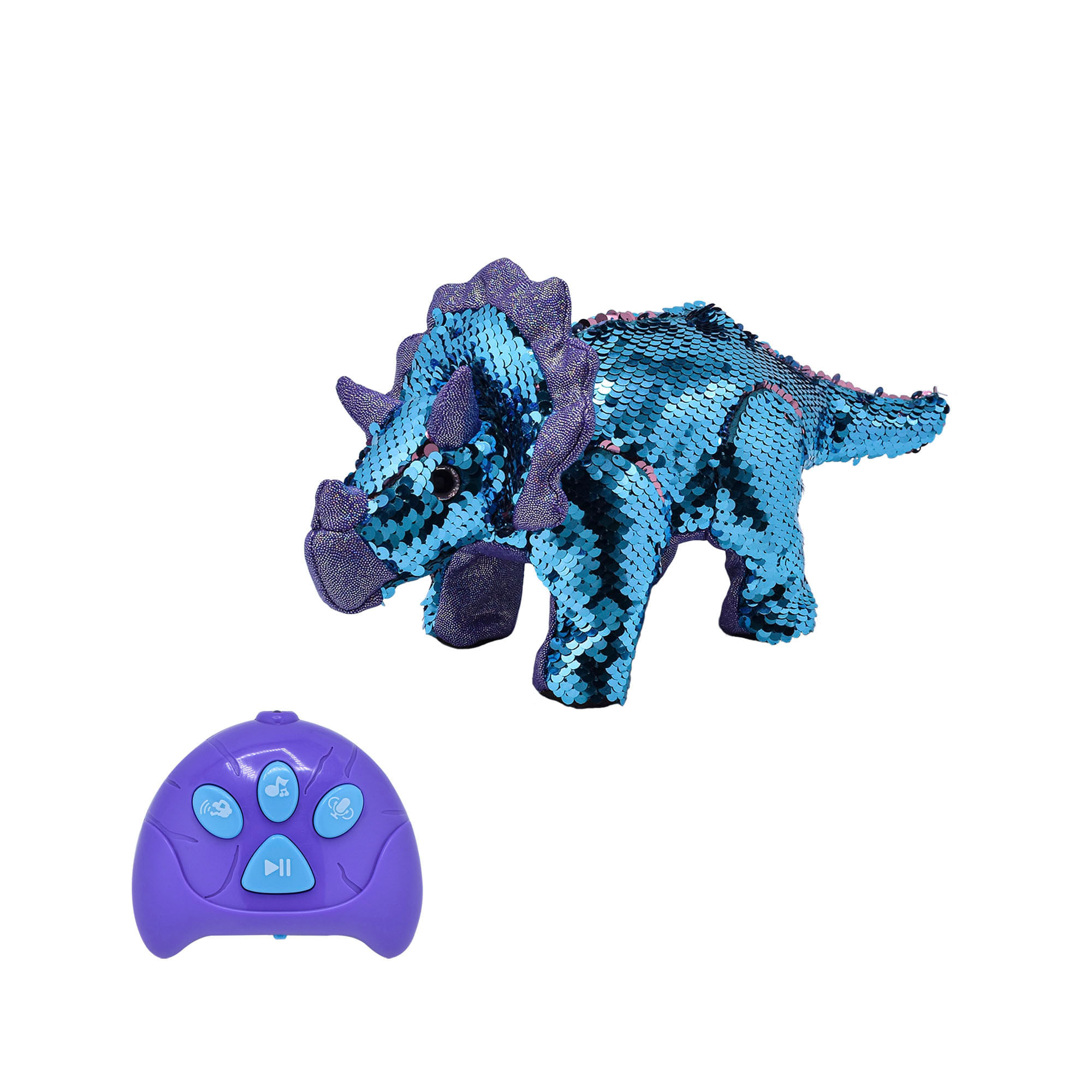 Dinosaurio Triceratops Robot Lentejuelas Toy Logic img #1